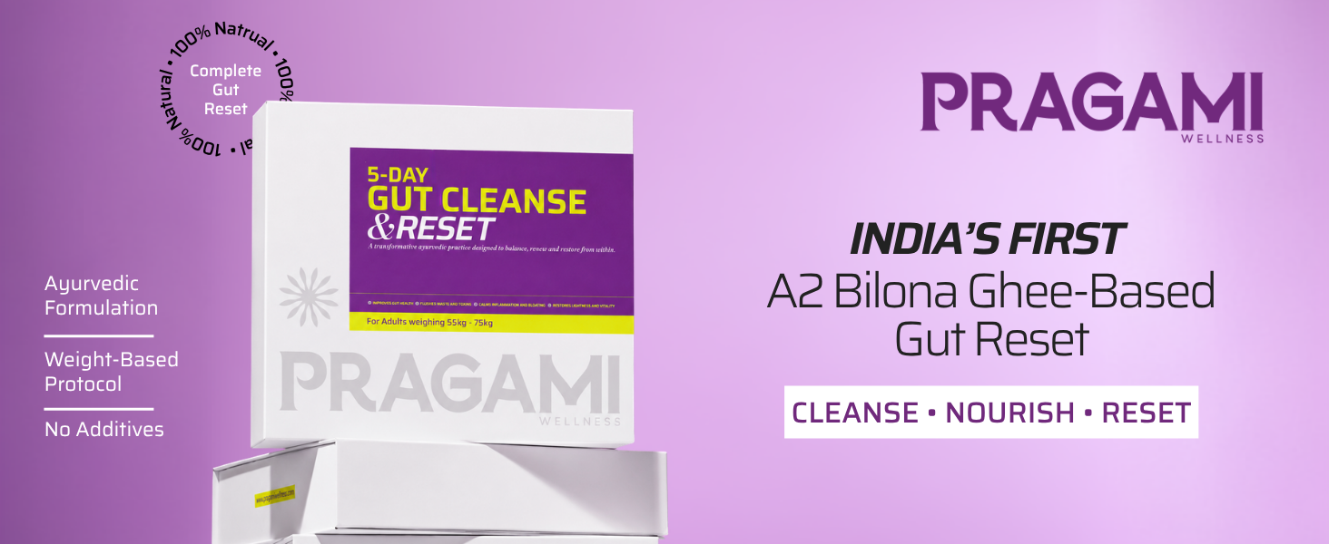5-Day Gut Cleanse & Reset (55-75kg) | Gut Cleanse Detox Kit for Digestion, Bloating & Constipation Relief | Restores digestion & Reduces Inflammation | Supports Gut Health | Lab Tested