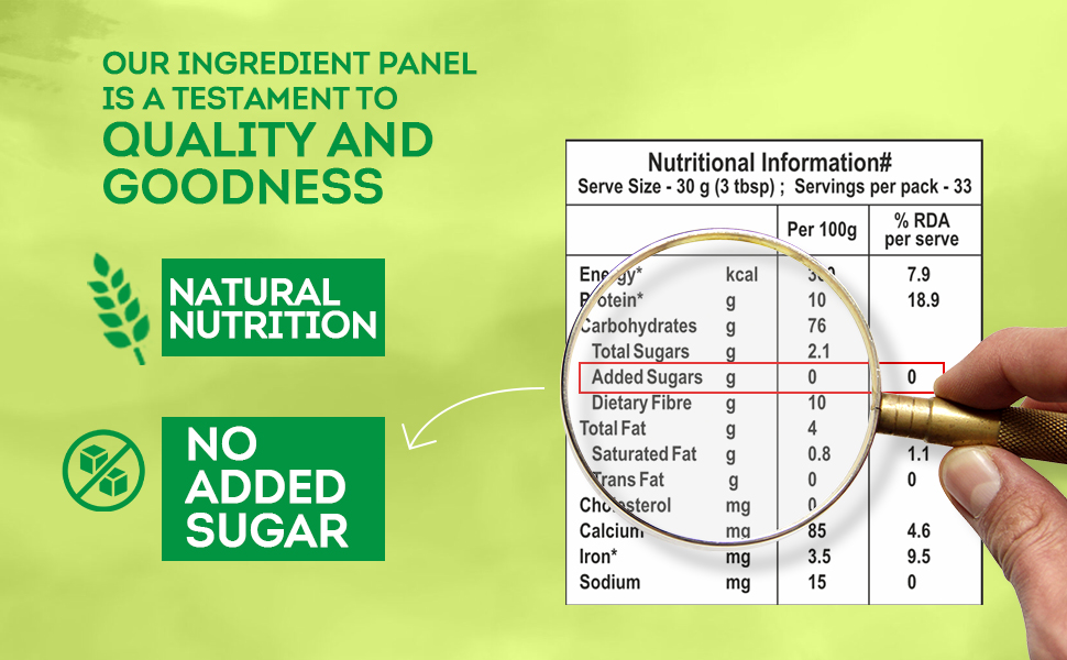 Manna Health Mix 2 Kg, All Natural Nutrition Drink, with 14 ingredients, Zero Sugar. Natural Nutrition 1 Kg (Pack of 2)
