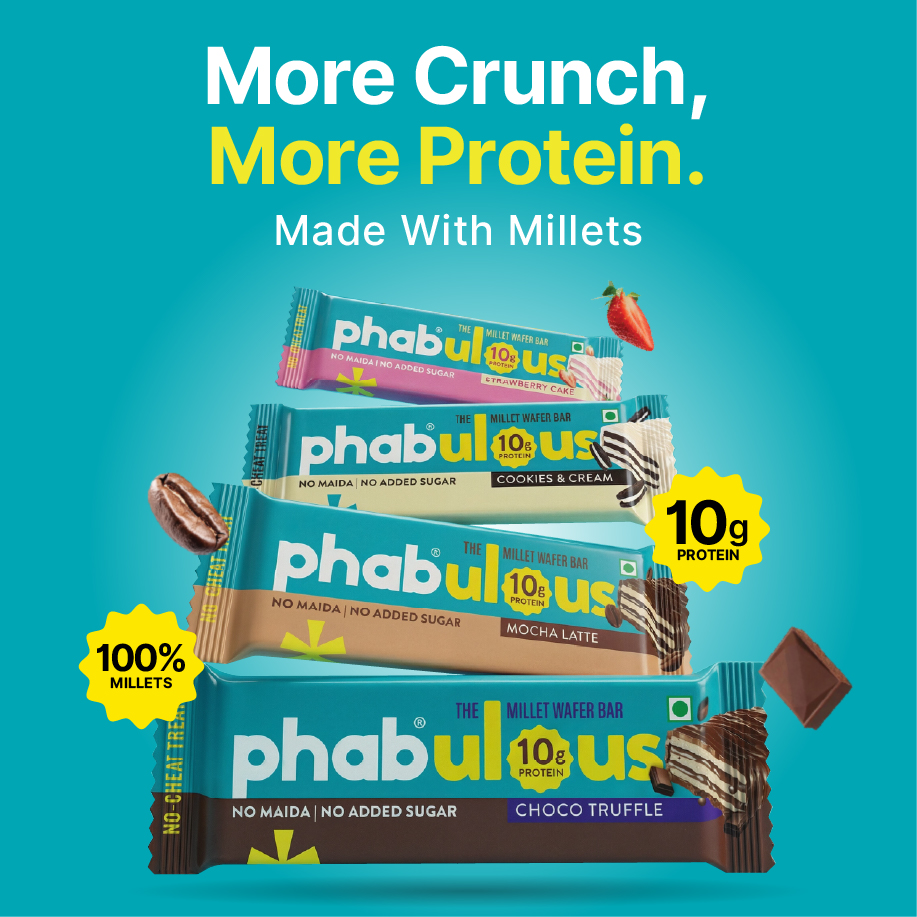 Phab 21G Mocha Nut Fudge Protein Bar | 8G High Fiber | Pea & Whey Protein Isolate, No Preservatives, 100% Veg Protein Bar| Gluten-Free Protein Bars For Fitness, Energy & Immunity (Pack of 6)