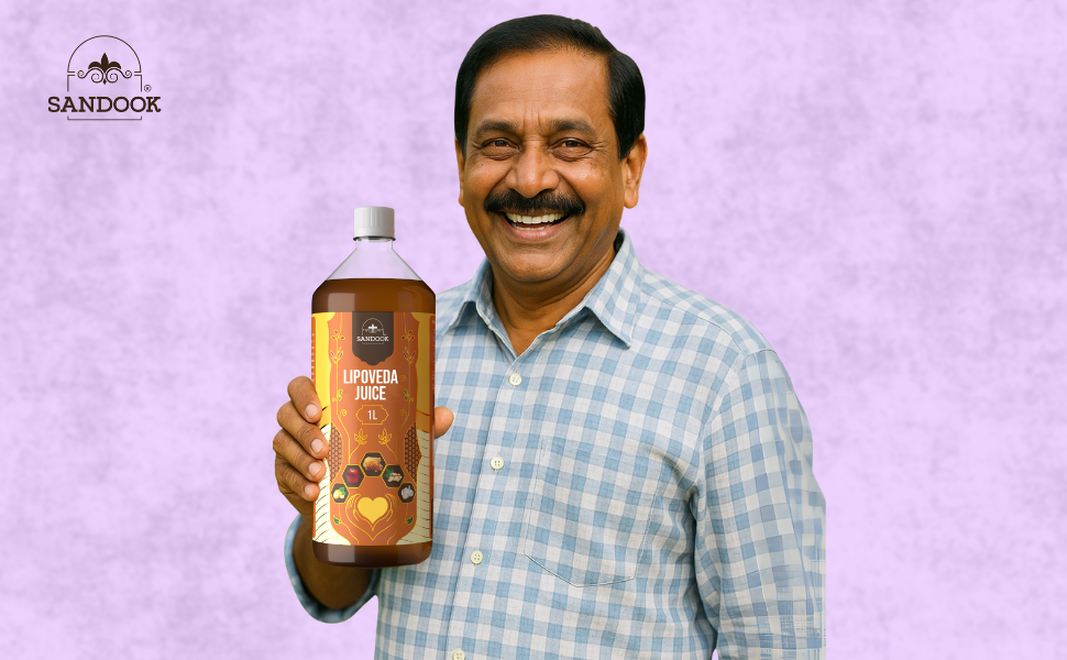 Lipoveda Juice – Cholesterol Care Juice 1L | Heart Support | With Apple Cider Vinegar, Lemon, Honey, Ginger and Garlic | Reduces Cholesterol and Improves Digestion