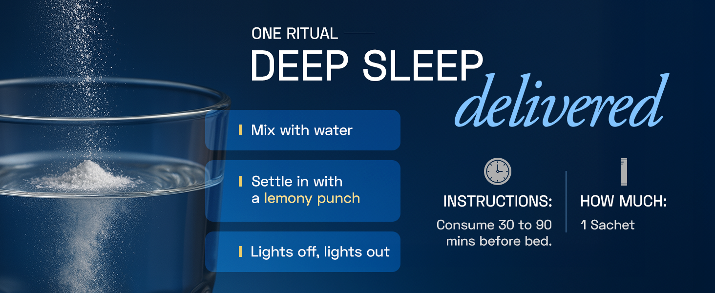 Ace Blend Swift Sleep 15 Servings | Natural Sleep Supplement With Magnesium Glycinate, L-Theanine And Glycine | Deep Sleep Support | Stress Relief | Relaxation | Restful Night - For Men & Women