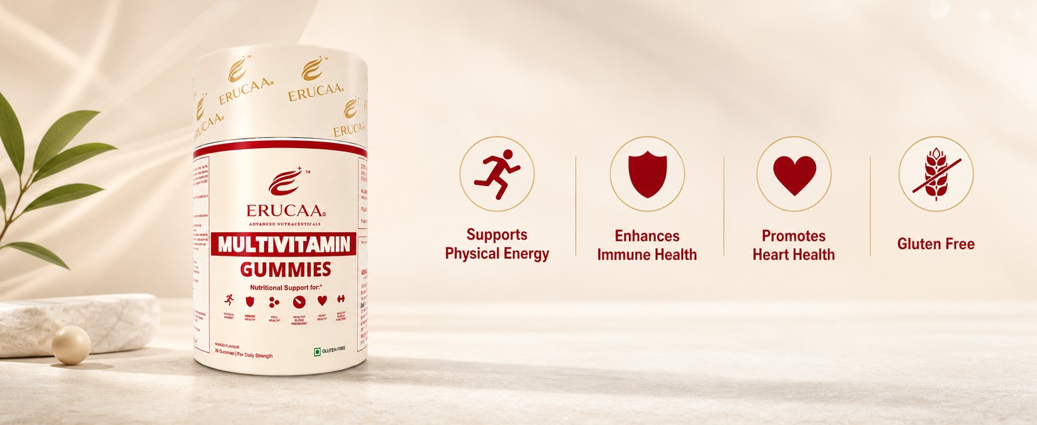 Multivitamin Gummies | Mango Flavour | 30 Gummies | Gluten Free | Daily Multivitamin Gummies for Adults