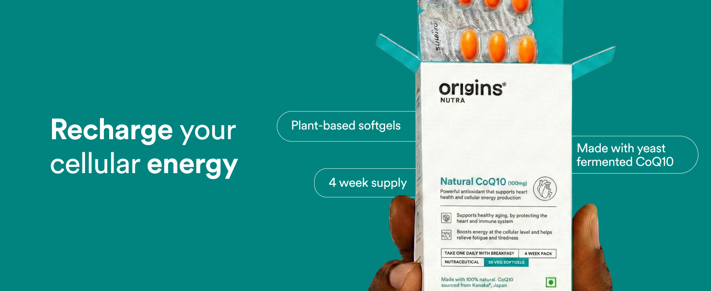 Origins Nutra Kaneka Q10® Coenzyme Q10 (CoQ10) 100mg | Sourced from Japan