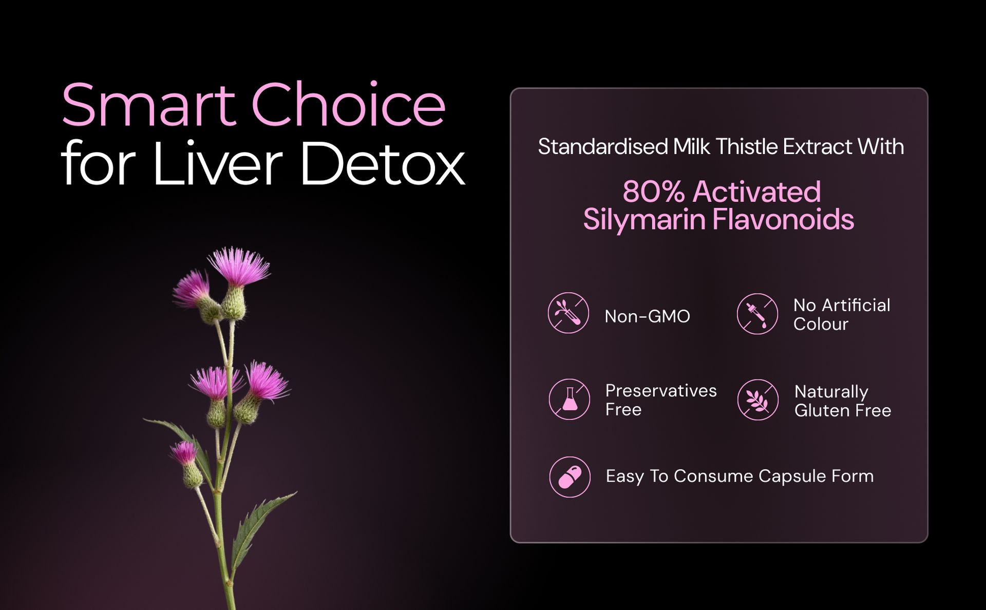 Nutrabay Wellness Milk Thistle Extract (80% Silymarin Marianum) - Improves Digestion, Liver Detox & Cleanse for Men & Women, Liver Support Supplement - 1000mg, 60 Veg Capsules