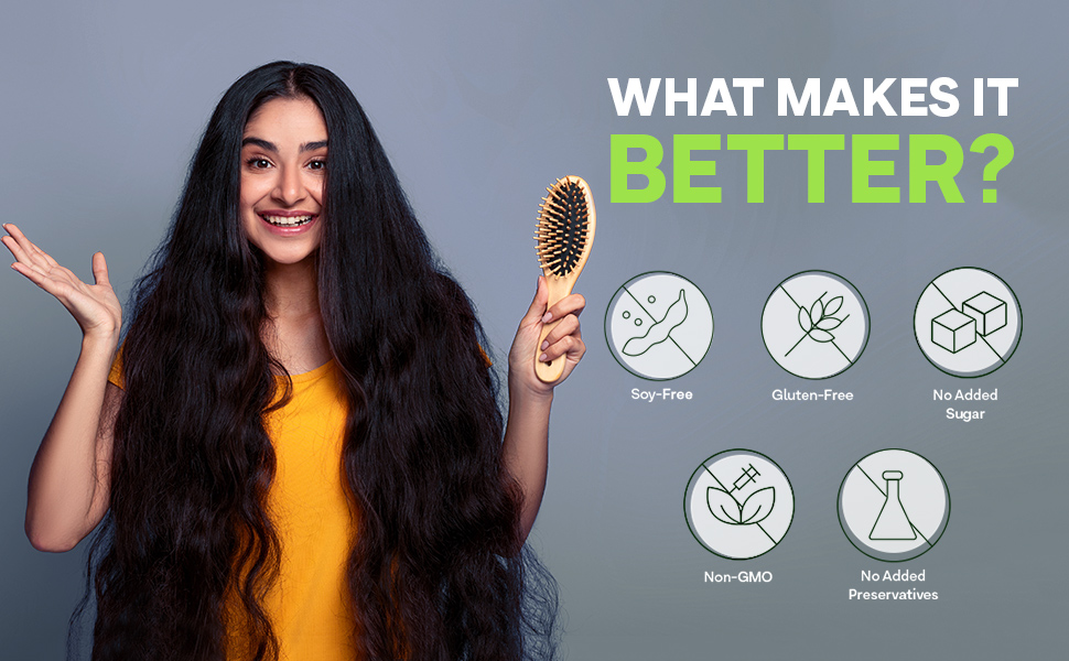 OZiva Plant Based Biotin Xtra | hair growth & Regeneration | Pack of 1