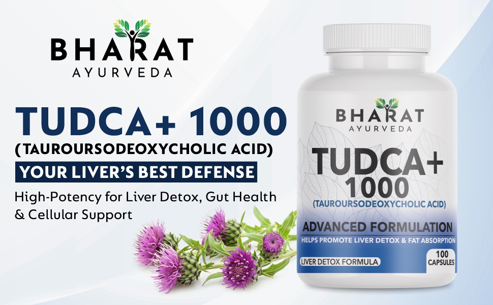 Tudca 1000mg - Liver Support Supplement with Milk Thistle| Bile Salts| Detoxification & Liver Health |Support Fat Absorbtion – 100 Capsules