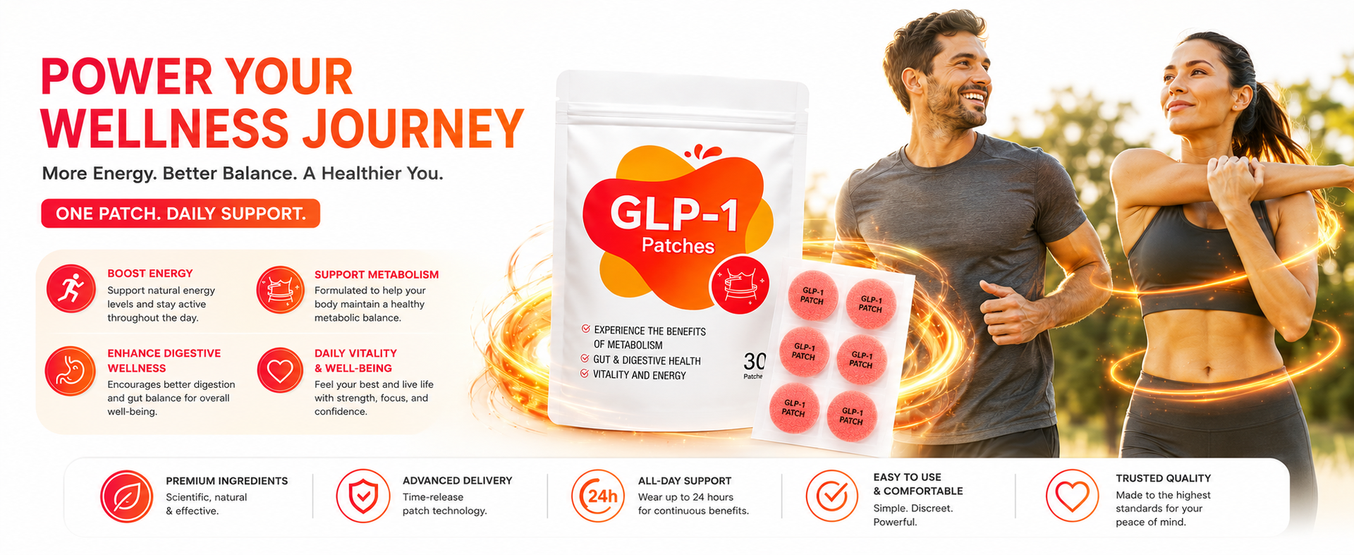 Zarini Wellness Patches 30 Count | Metabolism Support Patch | Daily Vitality & Energy Support | Transdermal Wellness Patch | Easy-to-Apply Adhesive Patches for Active Body