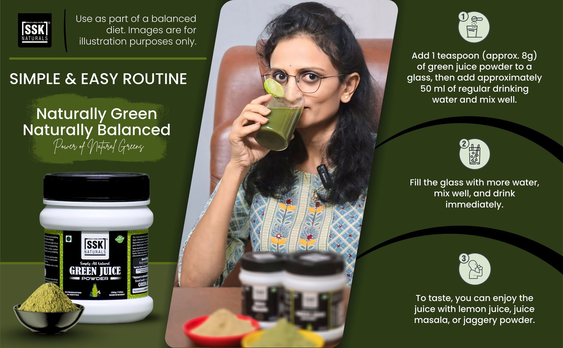 Green Juice Powder 200g | Super Greens Powder with Wheatgrass & Moringa | Raw Vegan Plant-Based Supplement | No Added Sugar | No Preservatives | Daily Nutrition & Detox Support