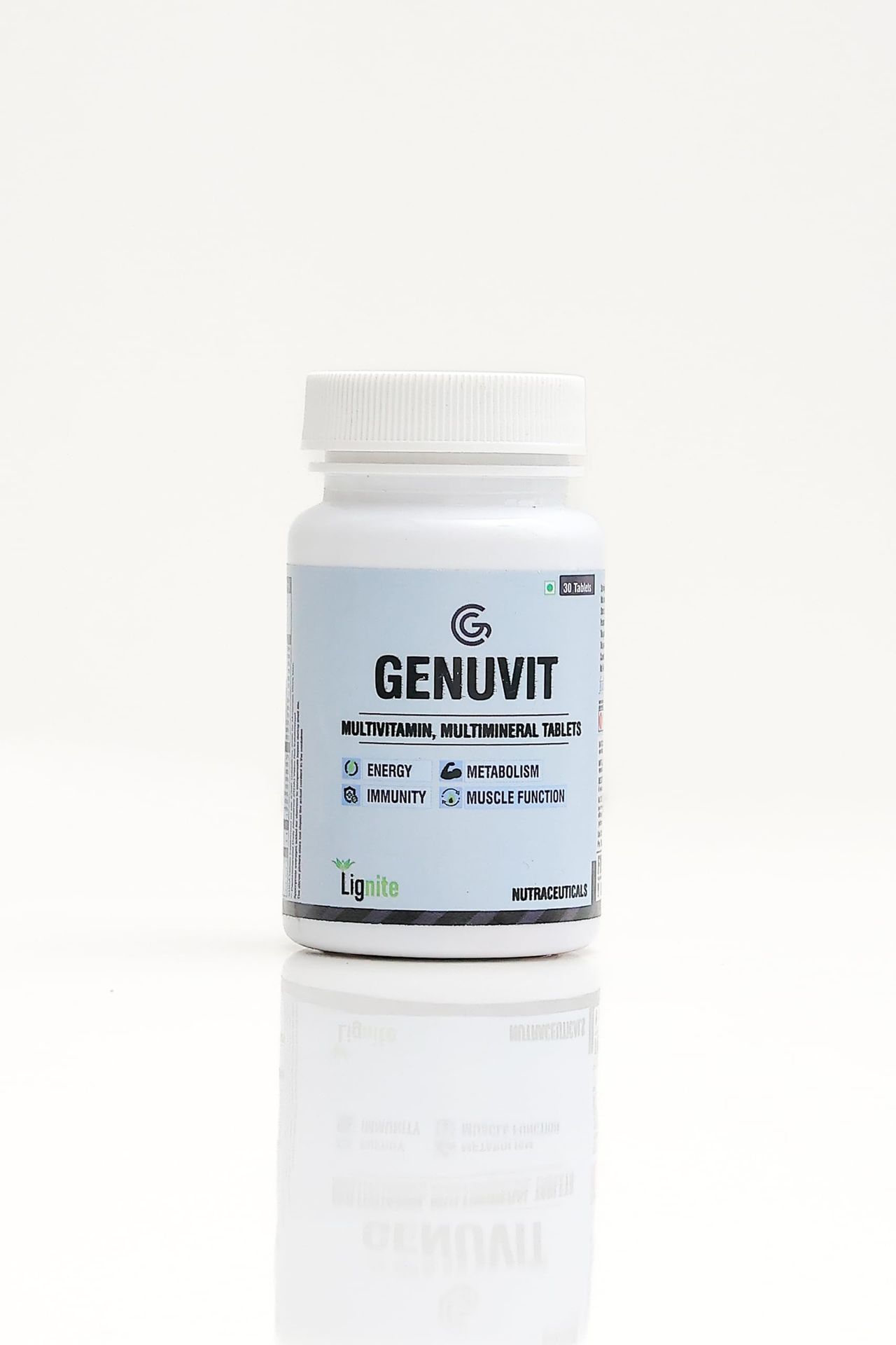 GENUVIT Multivitamin & Multimineral Tablets | Supports Energy, Metabolism & Immunity | 30 Tablets | Daily Wellness Supplement