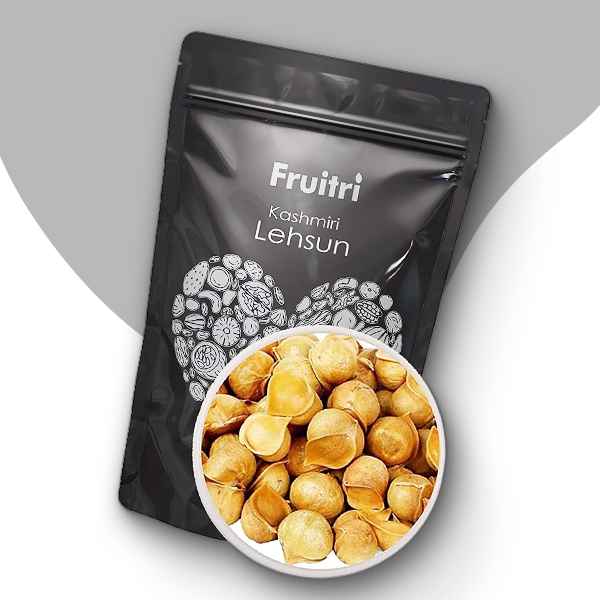 Fruitri Organic Himalayan Garlic/Kashmiri Lehsun 100gm - Premium Himalayan Single Clove Garlic, Snow Mountain Allium Sativum