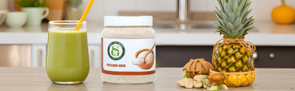 Sown and Grown Psyllium Husk | Isabgol | Rich Source Of Dietary Fibre, Gluten Free | Effectively Relieves Constipation | Supplement For Digestion (680g)