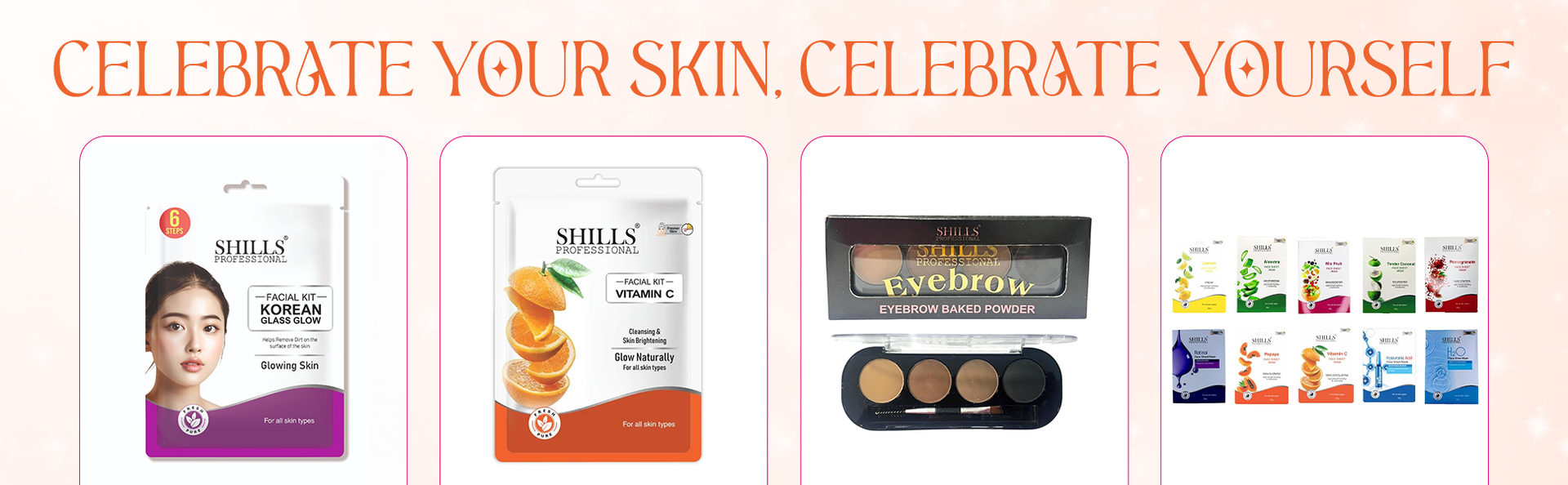 Shills Professional Vitamin C Facial Kit, Cleansing and Skin Brightening, For All Skin Types (90 Grams)