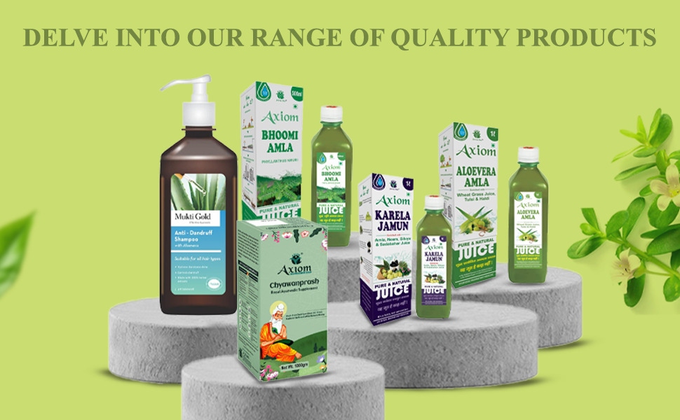 Axiom Aloevera Amla Juice 1L Pack of 2 | Boosts Immunity | Helps to purify Blood | Helps in Digestion | Healthy Eyes | 100% Natural WHO GMP, GLP Certified Product
