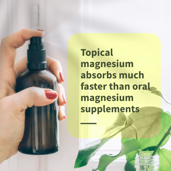 Salted Wellness Magnesium Spray | Pure Magnesium Chloride Oil Spray for Muscle Relax & Pain Relief | For Feet, Legs & Body | Fast Absorbing | 100ml