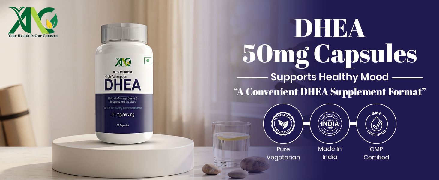 ANC DHEA 50mg | Supports Healthy Mood | 90 Capsules (Pack of 2)