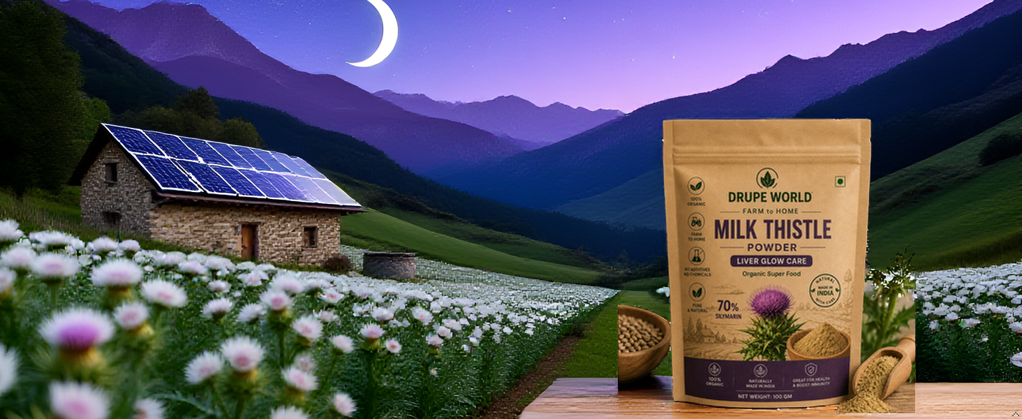 FARM TO HOME Milk Thistle Powder Liver Glow Care 100 gms