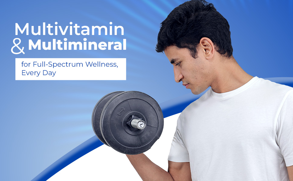 Multivitamin Tablets for Men | With Vitamin C, B3, A, Calcium, Zinc, Ginseng Ext. & Mineral Blend | For Daily Vitality, Immunity & Metabolism Support (30 Tablets)