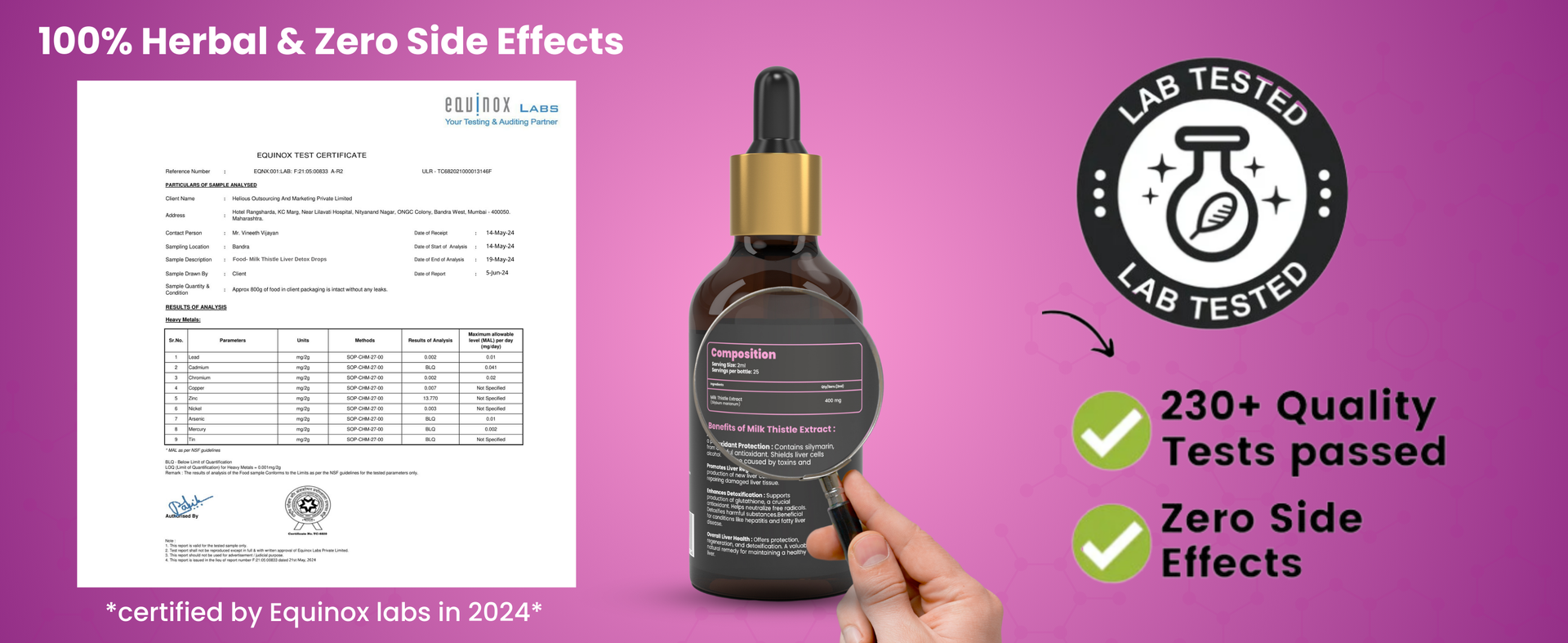 Healeo Milk Thistle Liver Detox Drops, 50ml | Supports Liver Health, Aids Detoxification & Digestion | Milk Thistle Extract 400mg | Liquid Form