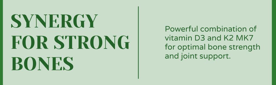 Vitamin D3 K2 Supplement | Vitamin K2 MK7 To Support Bone & Heart Health | Veg D3 - Lichen (30 Tablets)