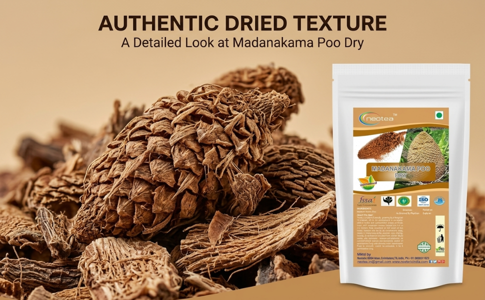 Neotea Flax Dry Madhana Kama Poo 250g |Herbal Flax Seeds | Rich in Omega-3, Fiber & Antioxidants | Supports Digestive Health, Detox & Wellness | Natural & Pure
