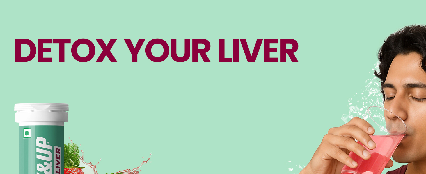 Fast&Up Liver Detox |Cleanse & Protect Liver| Milk Thistle Extract | N-Acetylcysteine (NAC) | Eliminates Toxins | Liver Recovery | Improved Liver Health (40 Effervescent Tablets, Mixed Berry Flavor)