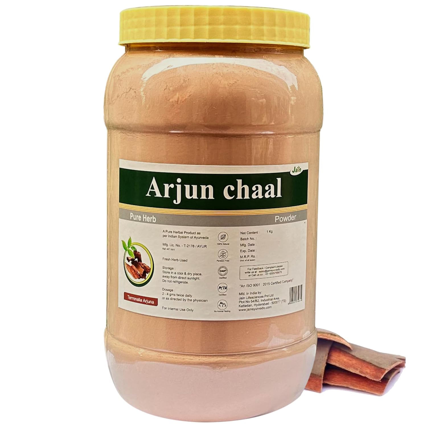 Jain Arjun Ki Chaal Power 1Kg | Arjuna Powder | Supports Heart Health | Natural & Preservatives Free