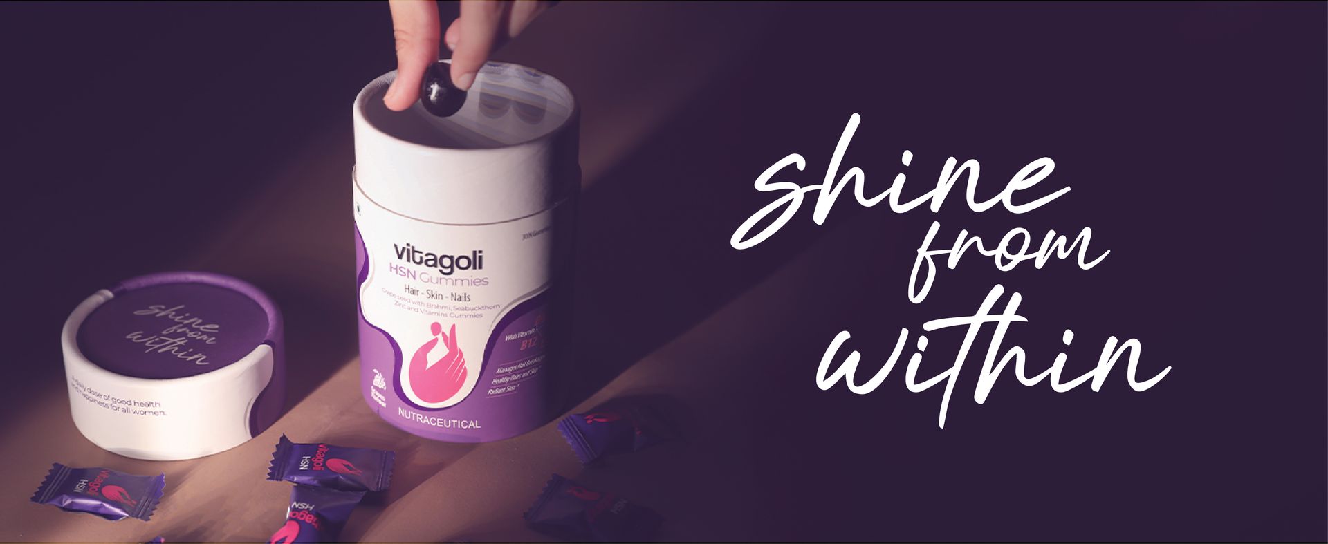 Biotin Hair, Nail & Skin Gummies | Grape Flavour | 30 Days Pack