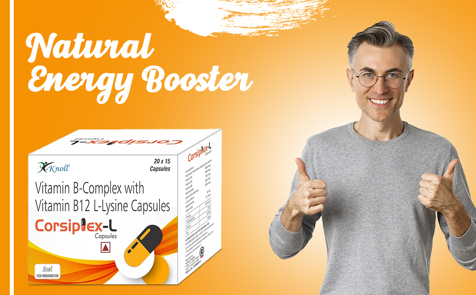 Knoll Healthcare Corsiplex-L Vitamin B-Complex with Vitamin B12 (45 Caps (Pack of 3))