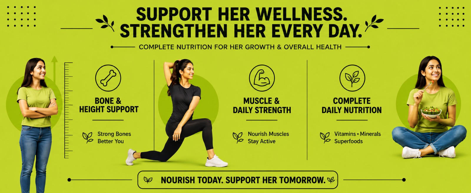 HXN Height Growth Supplement for Women – with Essential Amino Acids, Calcium, Vitamin D3 & Superfoods for Bone Health & Growth Support – 60 Tablets
