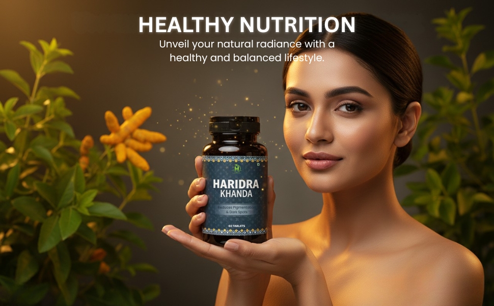 Healthy Nutrition - Just for the Health of it Haridra Khanda Anti Pigmentation 60-Tablet With L-Glutathione 600Mg With Vitamin C For Glowing Skin 20 Effervescent Tablets (Haridra Khanda+L-Glutathione)