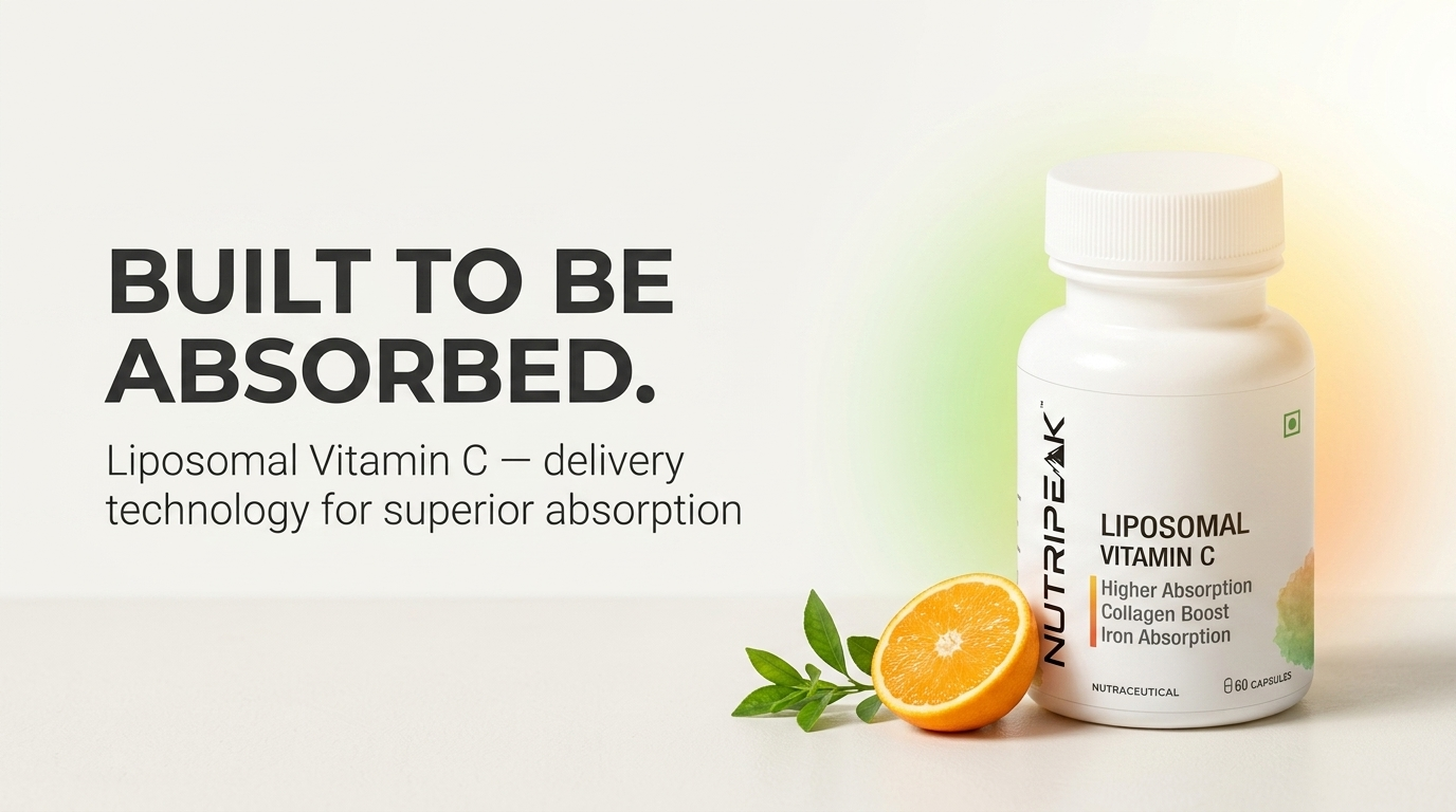 Liposomal Vitamin C Capsules, 80mg, High Absorption, Immune & Collagen Support, GMO Free, Gluten Free, 60 Veg Capsules