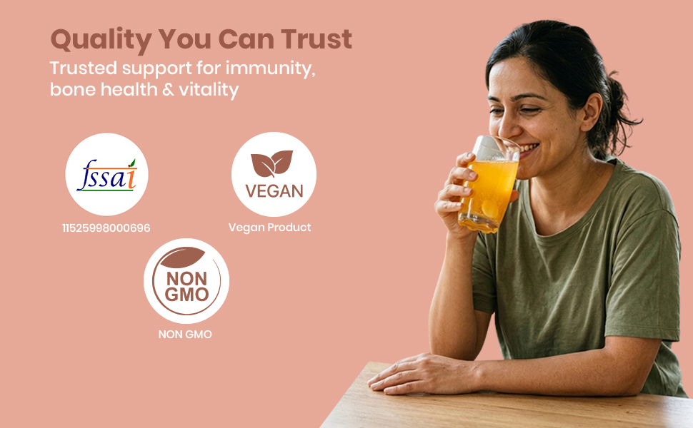 Free On Vitamin C + Zinc + D3 Effervescent Immunity Booster, 20 Tablets