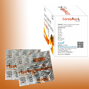 Knoll Healthcare Corsiplex-L Vitamin B-Complex with Vitamin B12 L-Lysine Capsules Vitamin B1, B2m B6m Nicotinamide (30 Caps (Pack of 2))