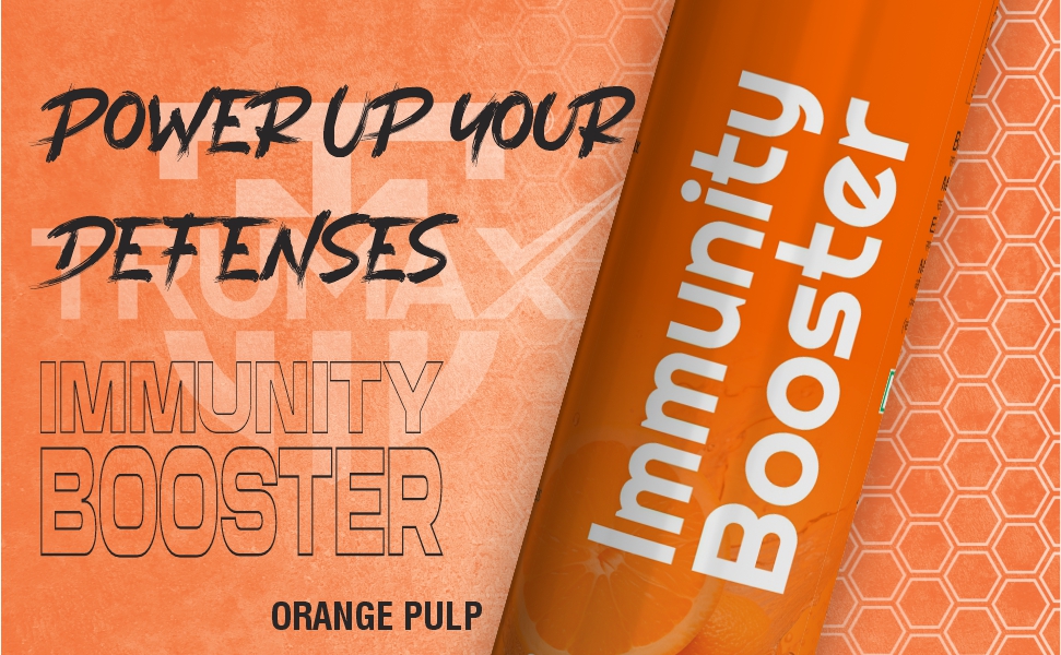 IMMUNITY BOOSTER EFFERVESCENT TABLET | 1000mg Natural Vitamin C & Zinc | Antioxidants Support | Skin Care | No Added Sugar