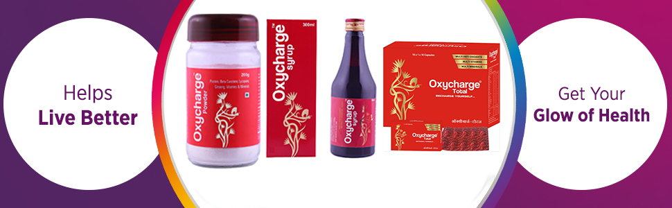 OXYCHARGE Syrup Multivitamin, Vitamins, Minerals, Beta Carotene, Ginseng For Immunity & Energy For Men & Women (Pack 2) 600 Syrup
