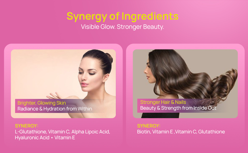 SUPERFUELS Bollywood Skin 500mg L Glutathione Tablets with HLA & ALA | Glowing Skin & Hair | Vitamin C, E, NAC & Biotin | Strawberry Flavor | No Added Sugar | 15 Effervescent Tablets