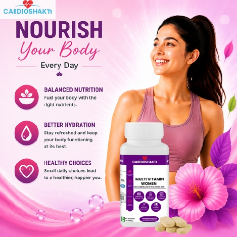 Cardio Shakti Daily Women Nutrition Formula | Multivitamin & Mineral Supplement