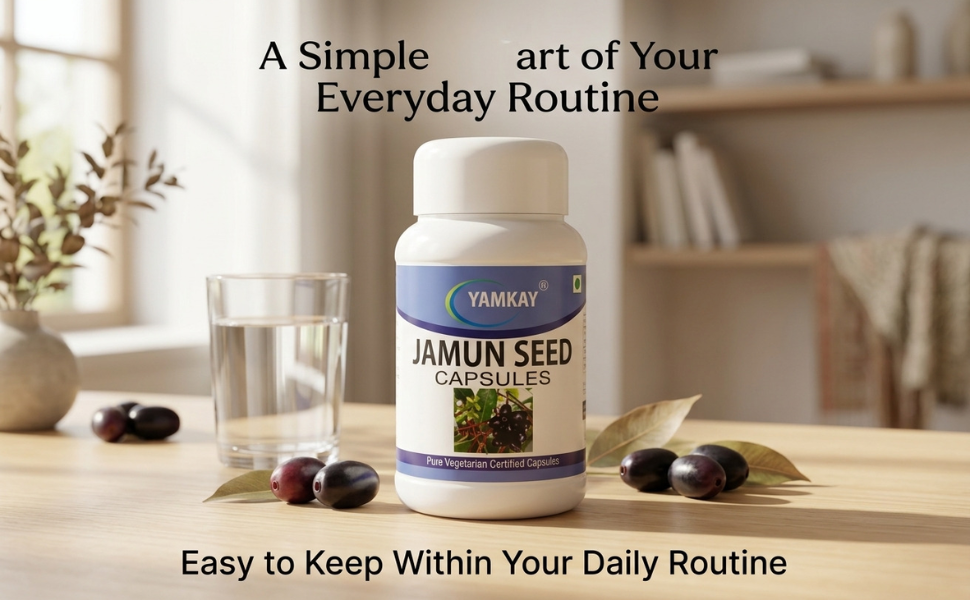 Jamun Seeds Capsule, 500mg 100 Nos