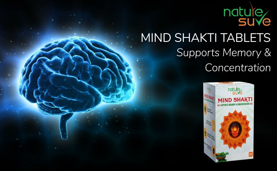 Nature Sure™ Mind Shakti Tablets with Natural Herbs – (60 Tablets) (Pack of 2 (60 Tablets each))