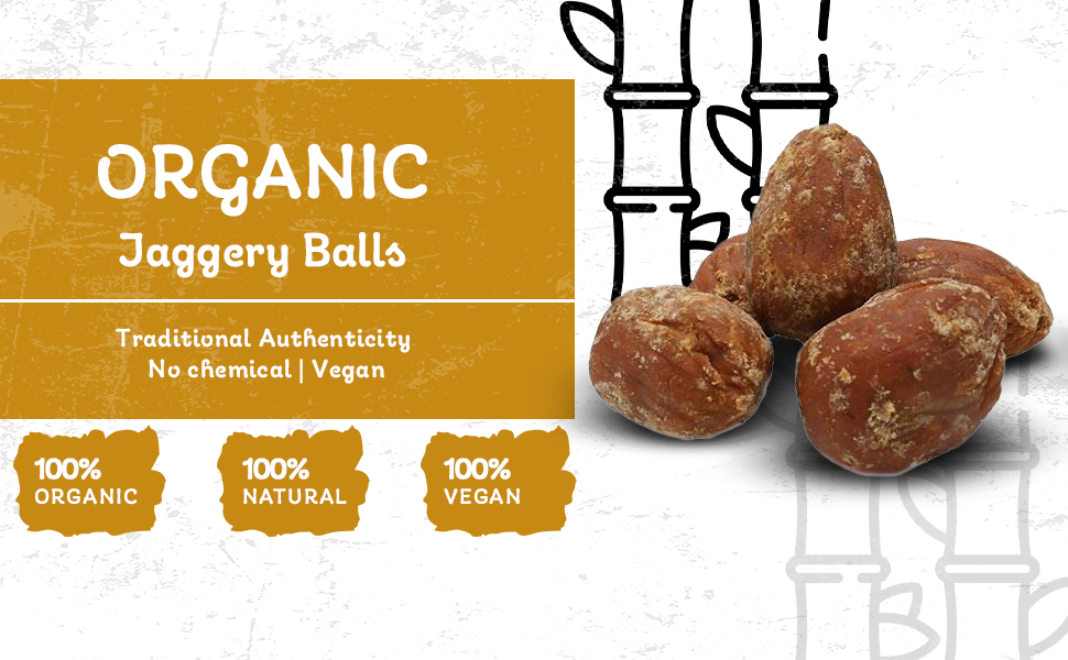 Jaggery Balls / மண்டை வெல்லம் / 250g by Amirtham Organic Foods