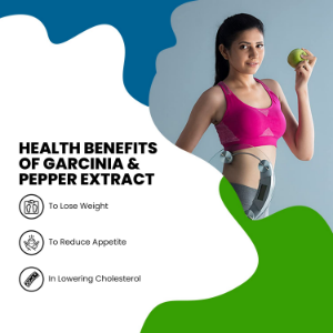 Garcinia & Pepper Extract 750 mg - Natural Fat Burner Pack of 60 Tablets