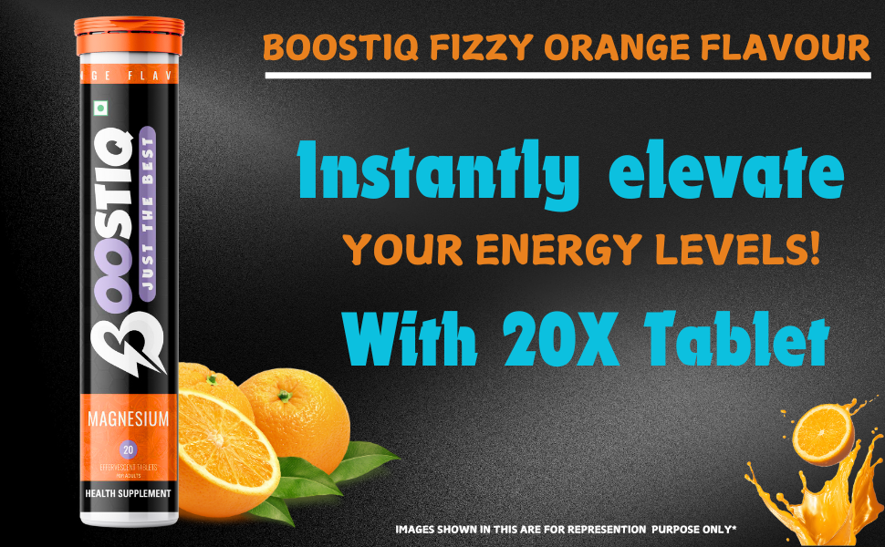Magnesium Effervescent Tablets For Recovery Muscle Health, Zinc magnesium Supplements For Stress Management & Relax Deep Sleep, Zinc Magnesium Tablets No Sugar (20 count (Pack of 1), Orange)