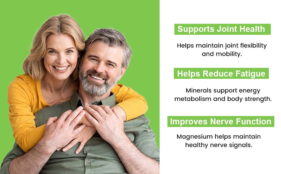 GLIMLACH Calcium Magnesium Zinc with Vitamin D3 | Nutrient Tablets for Men and Women | Combination of Minerals and Vitamin D3 Tablets | Mineral and Vitamin Tablet Pack | 50 Tablets Pack
