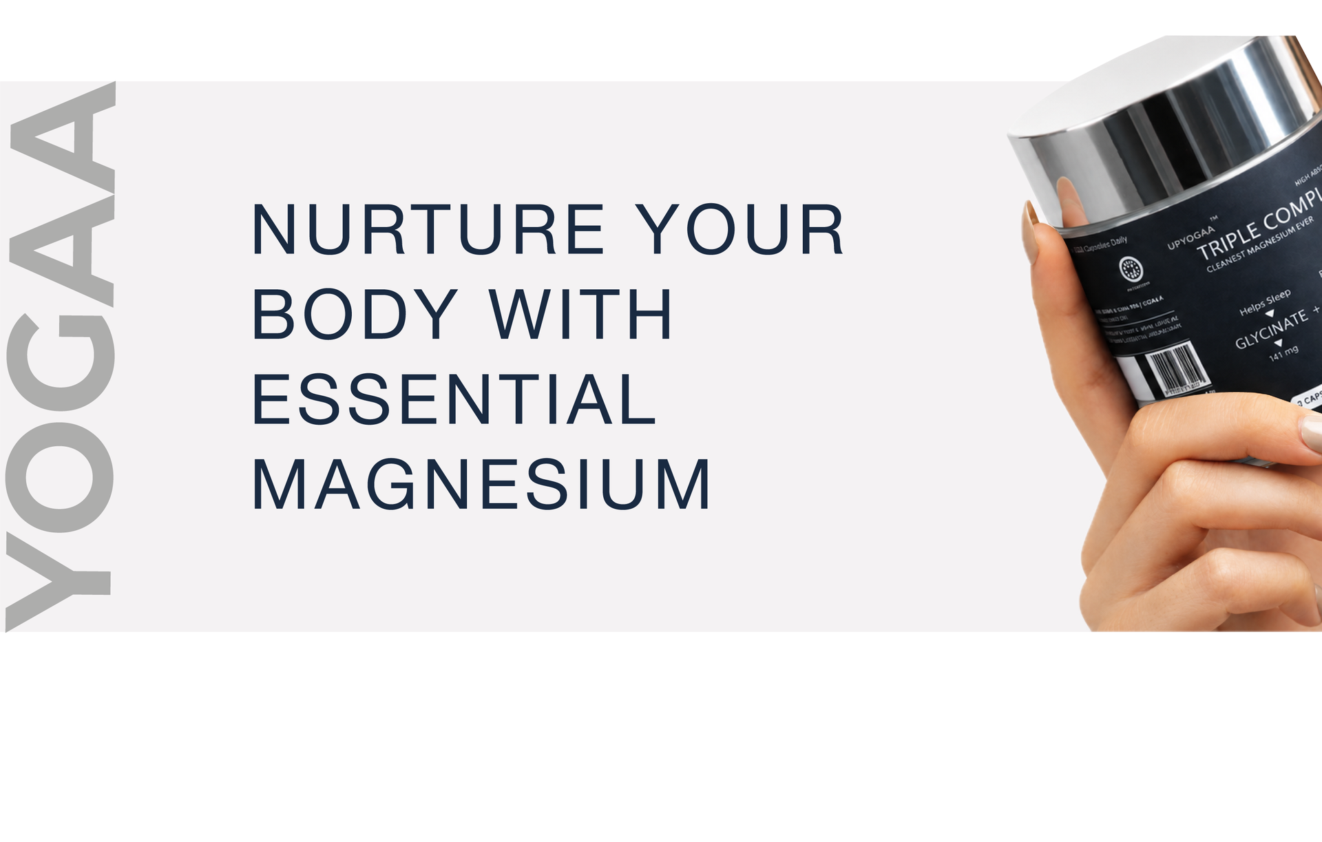 Triple Magnesium Complex, Glycinate, Malate and Citrate, 300 mg Elemental Magnesium, Sleep and Energy Support, 90 Veg Capsules