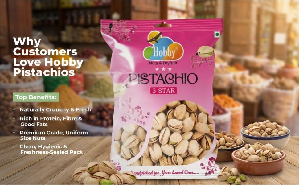 Hobby Premium 3-Star California Pistachios Whole 1kg