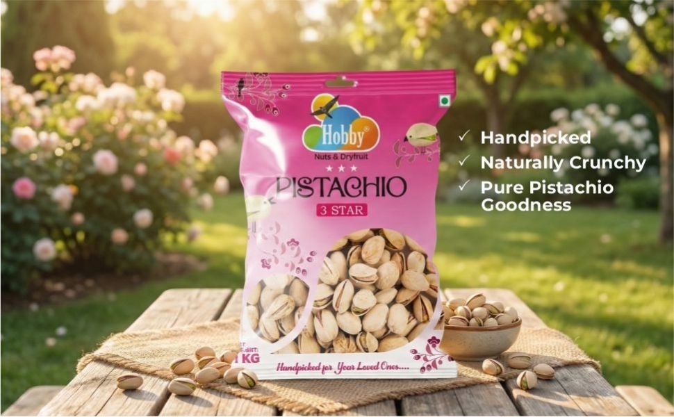 Hobby Premium 3-Star California Pistachios Whole 1kg