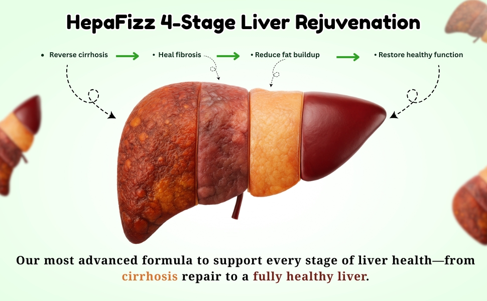 HepaFizz Advanced Liver Detox Tablets High-Potency Milk Thistle Silymarin 250 mg + Vitamin B9 & B12 6 Ayurvedic Herbs Refreshing Green Apple Flavor | WHO-GMP, Vegan & Sugar-Free (Pack Of 1)
