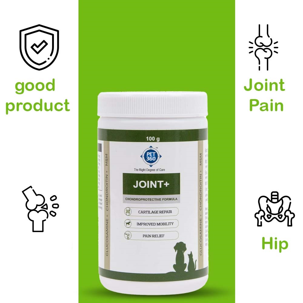 PET360 Joint+ 100 GMS, Hip, Joints, Cartilage Supplement for Dogs & Cats
