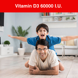 Bon DK 60K Vitamin D3 60000 IU Capsules | 20 Capsules (Pack of 5) | Cholecalciferol 60000 IU |Vitamin D3 Weekly Supplement for Men & Women |Boosts Immune System | Soft Gelatin Capsule, Easy to Swallow