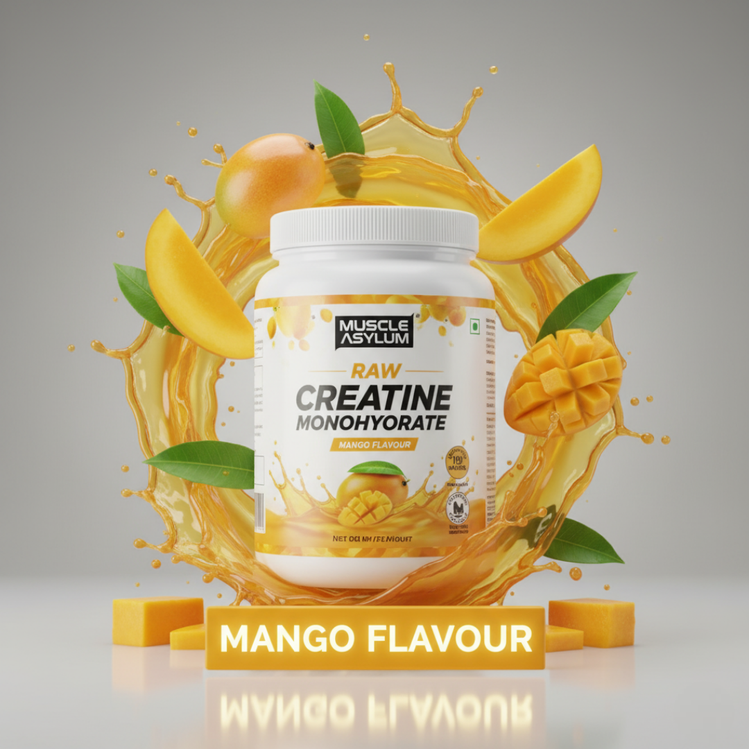 Muscle Asylum Creatine Monohydrate Fruit Punch Flavour 100g | 3000mg Creatine Per Serving | Pre Workout & Post Workout Supplement for Strength, Energy & Endurance | Micronized Creatine Powder for Men & Women | Lean Muscle Recovery & Gym Performance Booster | 25 Servings